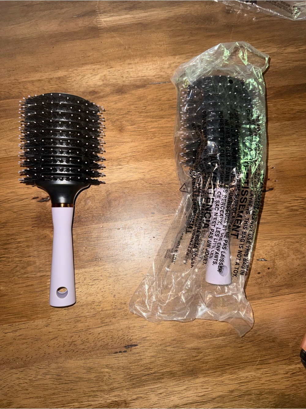 Lavender Large Paddle Vent Brush for Smooth Styling